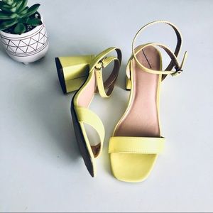Wild Fable Payana Heeled Sandal Fluorescent Yellow